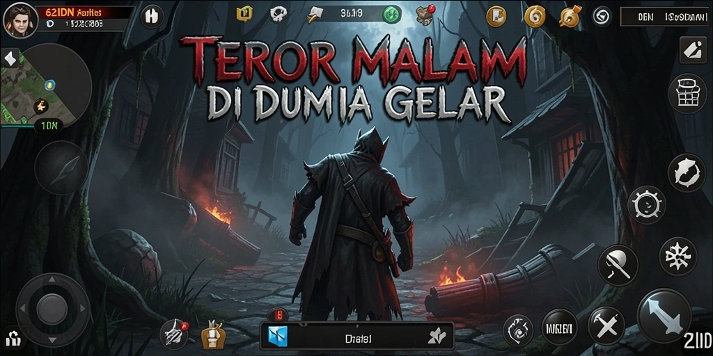 Gameplay menyeramkan dalam 62IDN dengan suasana mencekam.