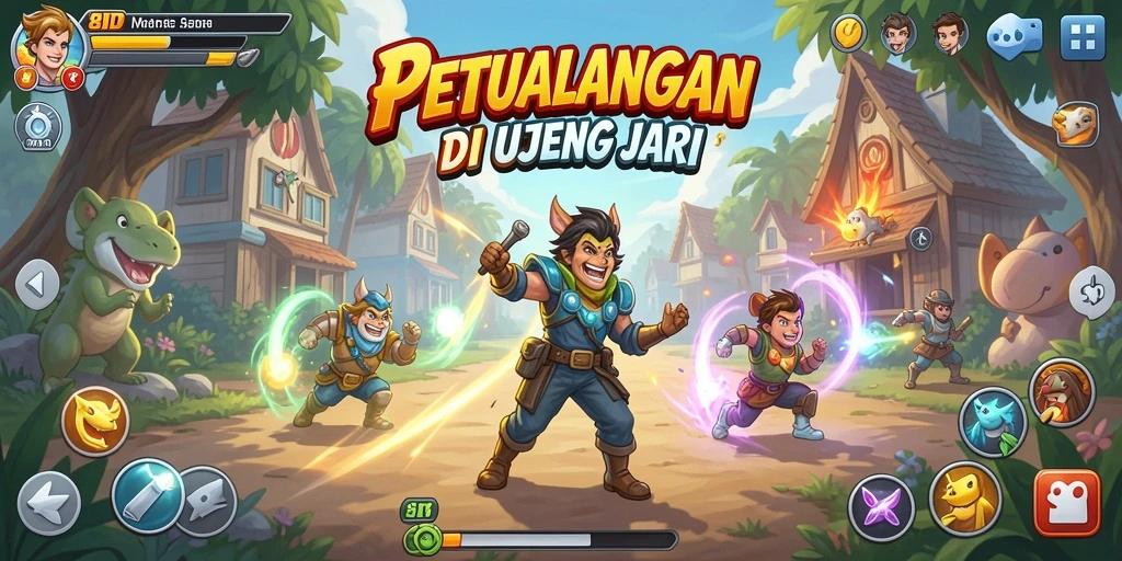 Tangkapan layar menunjukkan aksi seru dalam permainan Arcade 8ID.