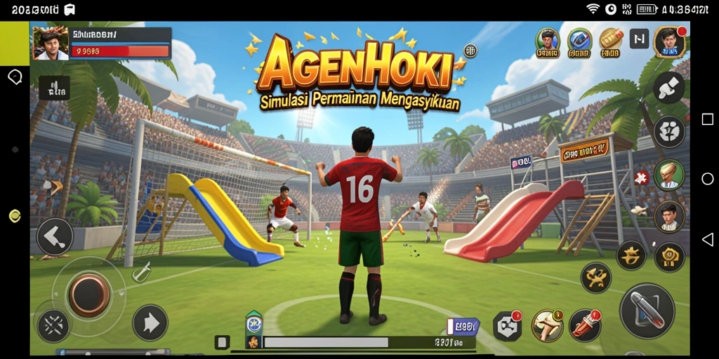 Tampilan gameplay AGENHOKI yang menarik dan interaktif.