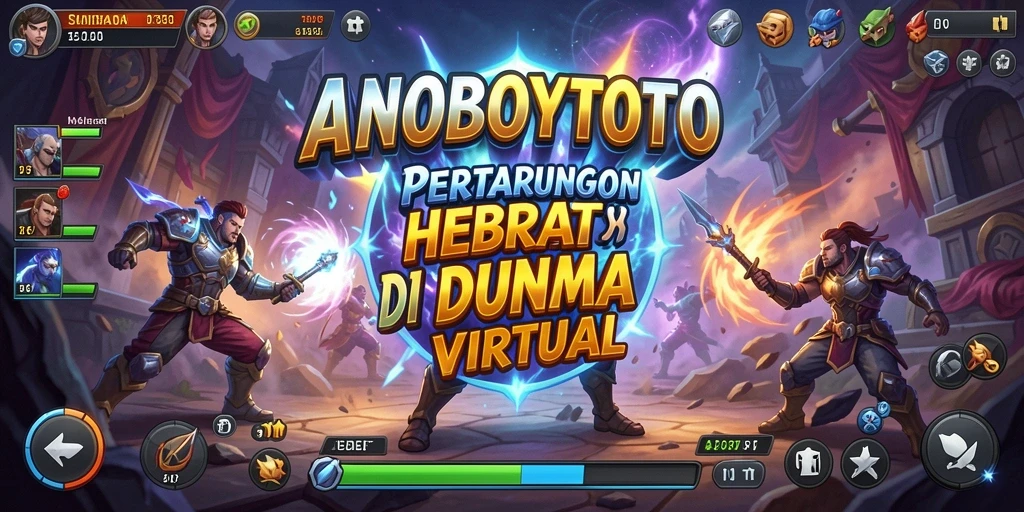 Tampilan gameplay seru di ANOBOYTOTO saat pertarungan berlangsung.