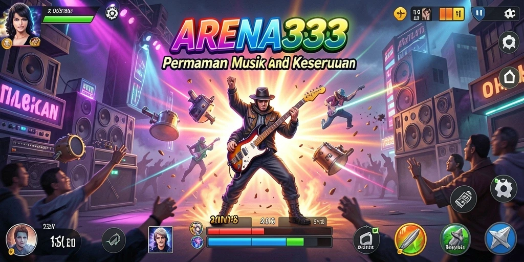 Tampilkan gameplay seru ARENA333 dengan berbagai pilihan lagu.