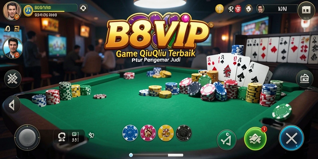 Tampilan gameplay B8VIP yang menarik dan penuh aksi QiuQiu.