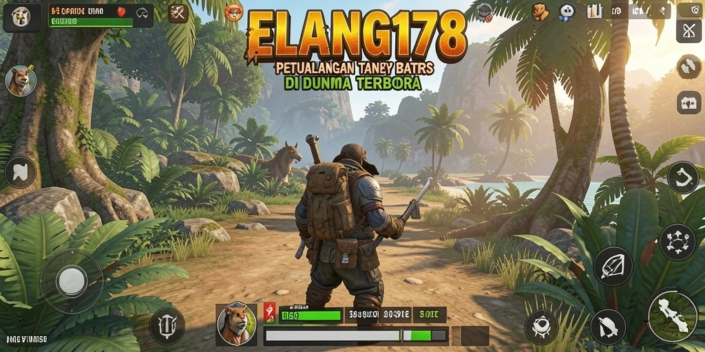 Tampilan gameplay ELANG178 dengan berbagai aktivitas eksplorasi yang seru.
