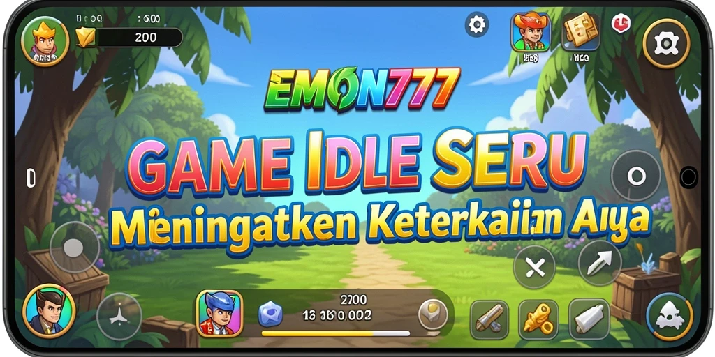 Tangkapan layar EMON777 menampilkan gameplay Idle yang mengasyikkan.