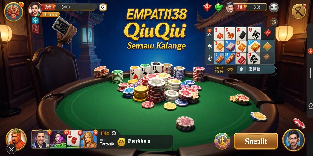 Tampilan menarik dari gameplay QiuQiu di EMPATI138.