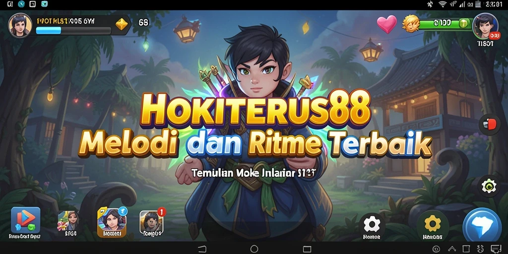 Gambaran antarmuka HOKITERUS88 dengan berbagai pilihan musik interaktif.