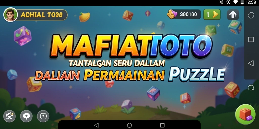 Tampilan gameplay seru MAFIATOTO dengan tantangan Puzzle menarik.