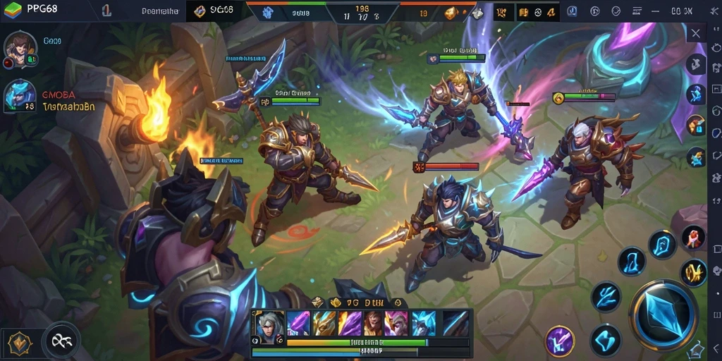 Tampilan gameplay seru PGG68 dengan aksi pertarungan yang intens.