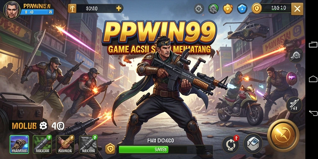 Tampilan gameplay intens PPWIN99 yang penuh aksi.