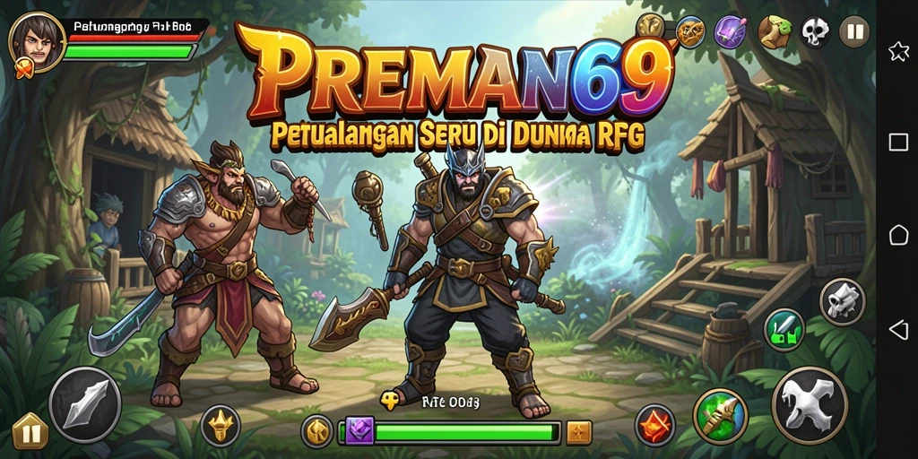 Tampilan gameplay menarik dalam premis RPG yang mendebarkan.