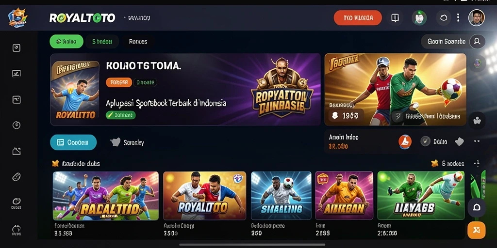 Tampilan gameplay menarik di aplikasi ROYALTOTO untuk taruhan olahraga.