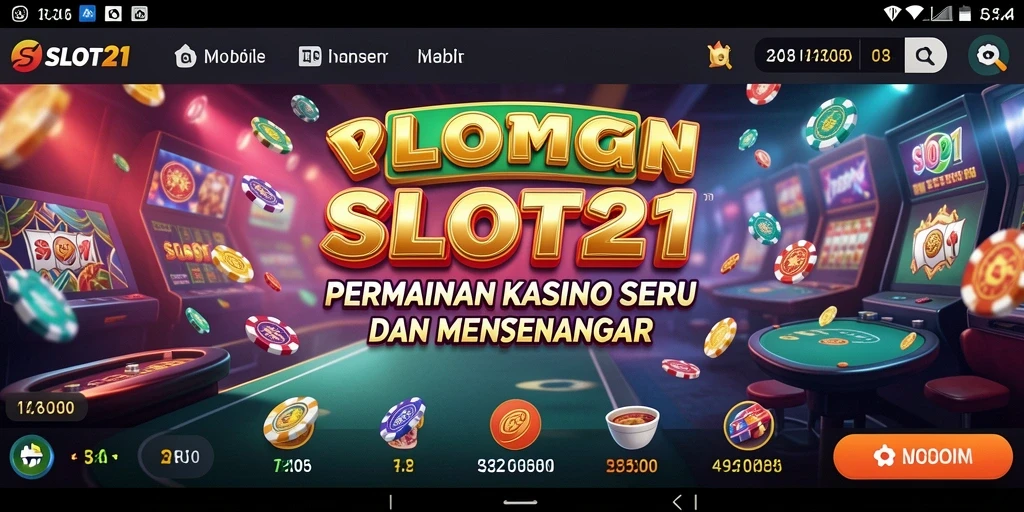 Tampilan gameplay <strong>SLOT21</strong> yang menarik dan penuh warna.