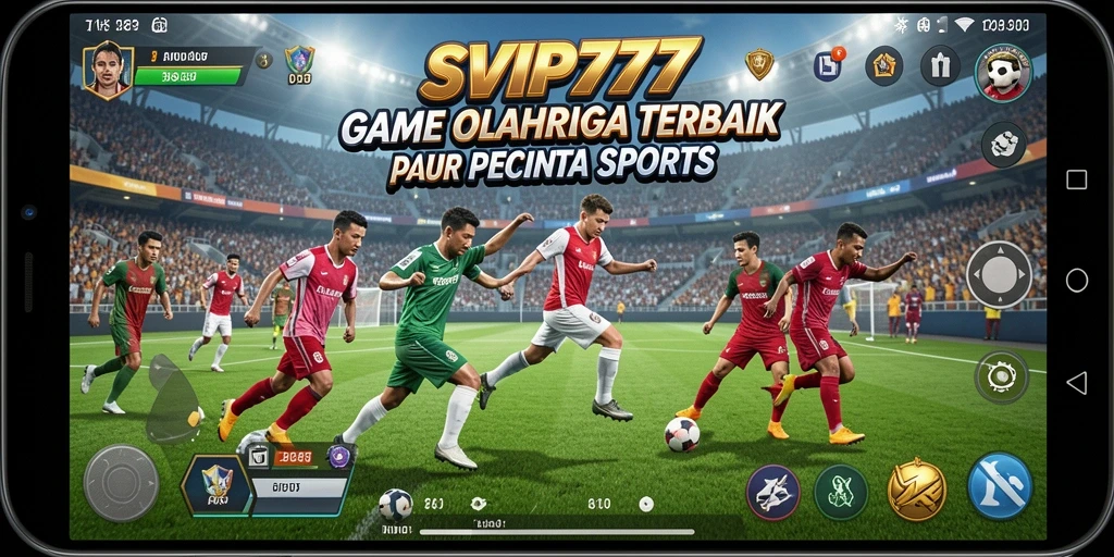 Tampilan gameplay SVIP777 yang menampilkan aksi olahraga yang mendebarkan.